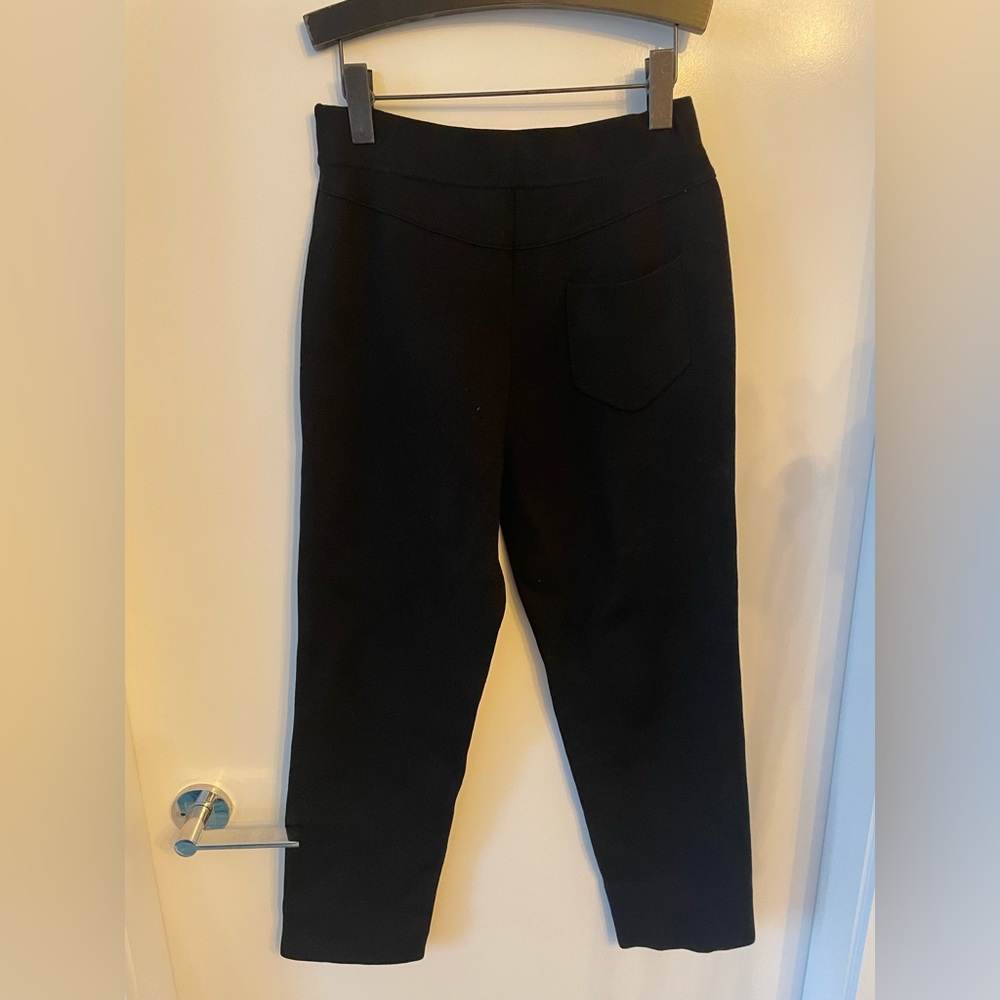 Silk Blend Suit Pant - black